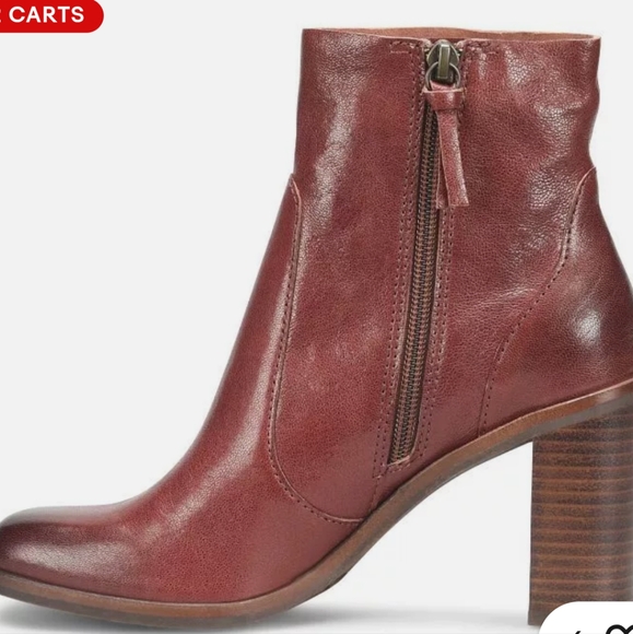 Sofft Women's Ankle Boots in Burgundy - Picture 1 of 7